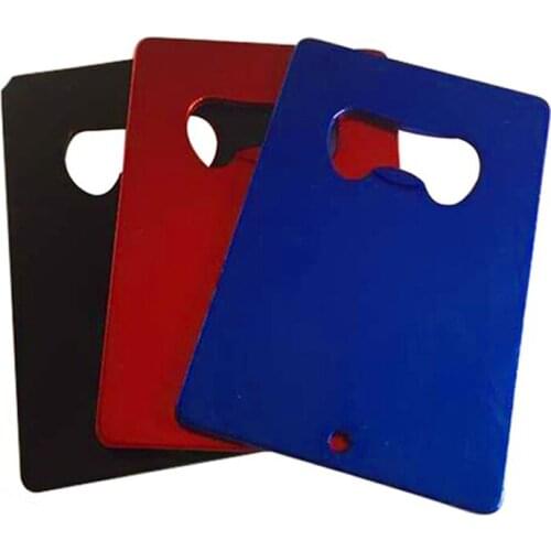 50 PCS /Lot factory sell black credit card new mental trend beer opener key ring for bar/can put your own logo on it