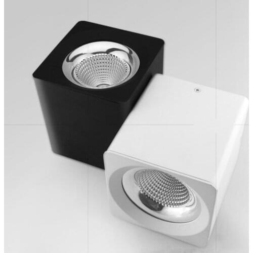 8 X Square Round COB LED Downlight 10W 15W 25W AC85-265V Surface Mounted LED Ceiling Lamps Spotlight Dimmable Free Shipping