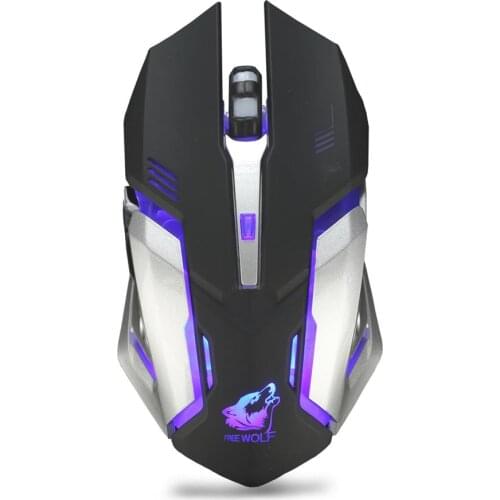 Wireless Mouse X7 7 Colors Light Silent 6 Buttons Maus Rechargeable Wireless Optical Gaming Mouse