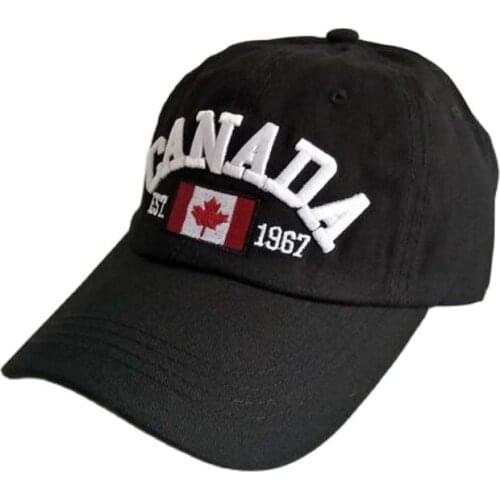 1 Pcs 2017 New Embroidery Letters Canada 1967 Baseball Caps Spring Spring Brand Snapback Cotton Hats For Women And Men 8592