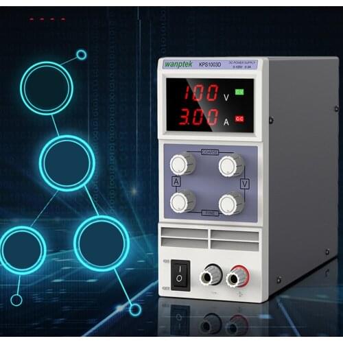 DC Power Supply WANPTEK KPS1003D Adjustable Mini Manostat 0-100V 0-3A High Precision Adjustable Switch laboratory power supply