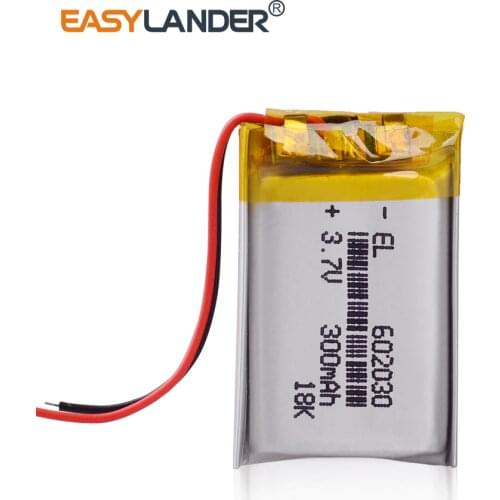 CE ROHS 300mAh 602030 3.7V lithium polymer battery bloody r8 mouse dvr advocam-fd8 profi red