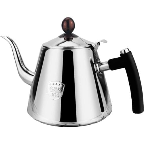 Pour Over Coffee Kettle Hand Drip Pot Stainless Steel Teapot Home Cafe 1.2L