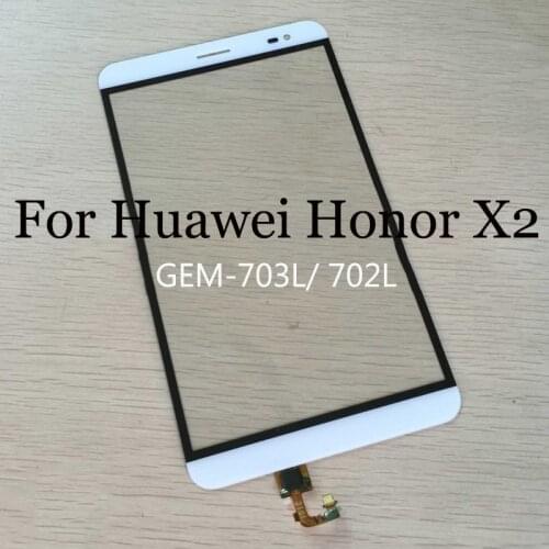 For Huawei honor X2 Touch Screen Digitizer Sensor Replacement For honor x 2 GEM-703L/702 touch panel with flex cable Repair