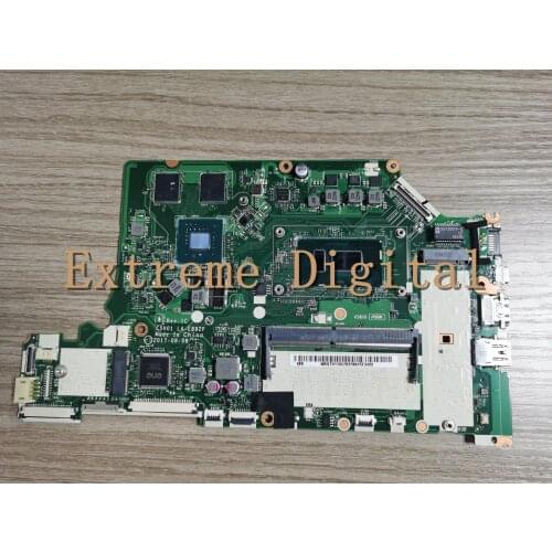 For Acer aspire A615 A615-51G laptop Motherboard with SR3LC I7-8550U CPU NBGT011002 NB.GT011.002 C5V01 LA-E892P 100% tested