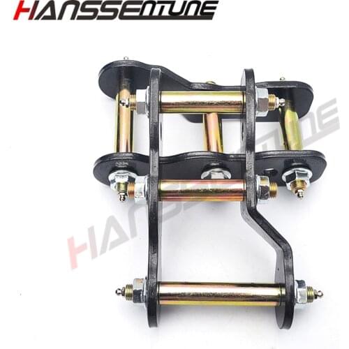 HANSSENTUNE 4x4 Accessories 2" Lift Kits Double shackle Rear Greasable Shackles Kits steel for HILUX REVO 2015