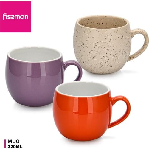 Fissman Medium temperature color Glaze Ceramic Cup Kitchen Utensils