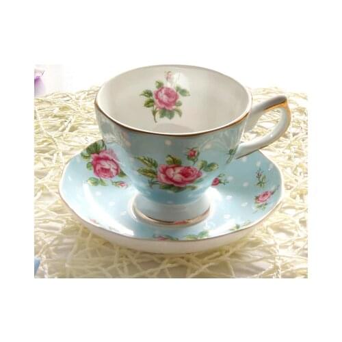 Coffee Cup Set European Bone China English Style Afternoon Tea Set Coffee Cup SaucerEuropean Style Bone China Coffee Cup