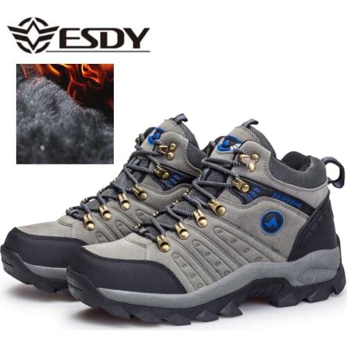 Hiking shoes Plus Velvet Outdoor Hunting Trekking Climbing shoes men Tactical boots Winner for men shooting sports sneakers