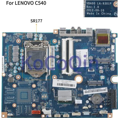 KoCoQin Laptop motherboard For LENOVO IdeaCentre C540 AIO Mainboard VBA00 LA-9301P SR177