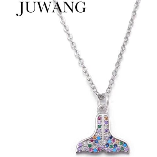 Fashion AAA Zircon Necklaces silver color Long Necklaces For Women/Girl Gift Wedding/Party Statement Jewelry