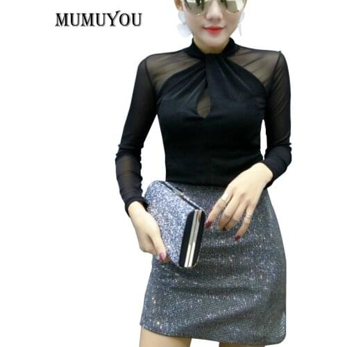 MUMUYOU Openwork Blouses