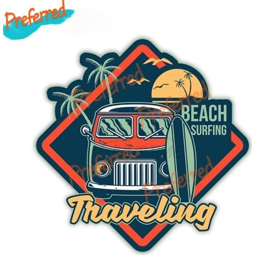 Road Trip Campervan Camper Explore Adventure Travel Car Sticker Decal for Windshield Bumper Motorcycle Helmet Decal