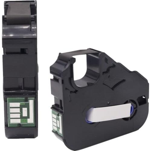100pk New Black Ribbon Tape Maker MK-RS100B PT-200BK Compatible Cable ID M-11C, M-1STD, M-1PRO,Mk1000, Mk2000, Mk1500, MK2500