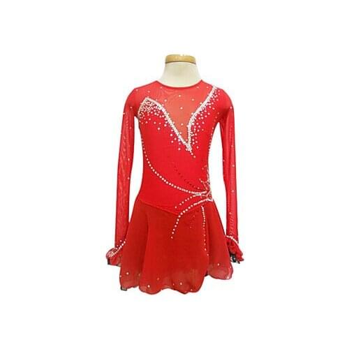 Custom Figure Ice Skating Dresses Adult With Spandex Graceful New Brand Figure Skating Competition Dress DR2597