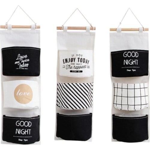 2019 New Letters Printed Hanging Organizer for Cosmetic Sundries Folding Storage Bag Home Storage & Organization