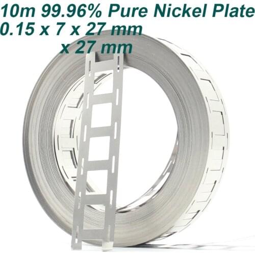 10M 99.96% Pure Nickel Plate Strap Strip Sheets for 18650 cell Battery welding nickel plate
