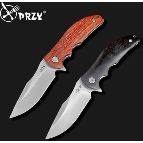 PRZY Outdoor Portable Folding Knife Functional Tactical Knife Blade Self defense Knife Pen Knife EDC Camping Knife