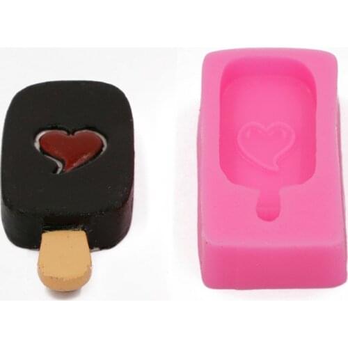 Love small ice cream cake silicone mold chocolate baking tools DIY cake dessert decorative mold technology art silicone soap new