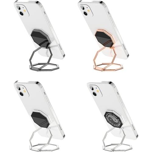 Universal Phone Finger Ring Holder Adjustable Foldable Ultra-Thin Cell Phone Stand For Magic Desktop Magnetic Car Stand Holder