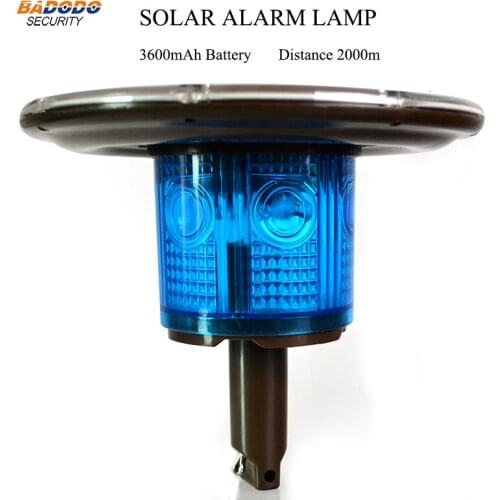 Rain-proof Optically Controlled No Switch Solar Warning alarm lamp light Wireless alarm lamp