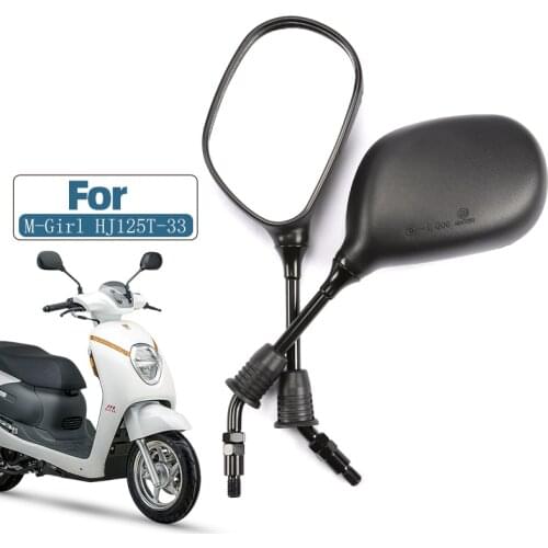 10mm 3C Certification Motorcycle Rearview Mirrors,For Yamaha Scooter M-Girl HJ125T-33,Rear View Mirrors Back Side