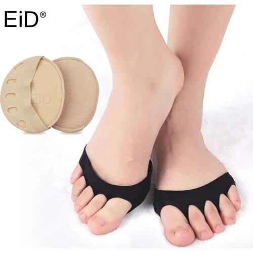 EiD Five Toes Forefoot Pads for Women Hallux Valgus Bunion Pain Relief High Heels Half Insoles Calluses Corns Care Socks Toe Pad