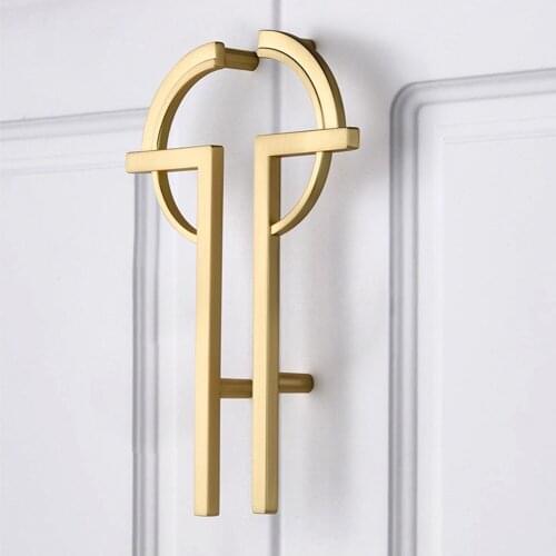 2PCS Modern Cabinet Door Handles Kitchen Closet Cupboard Drawer Easy Pulls Gold Grey Bathroom Furniture Handle DIY Home Decor