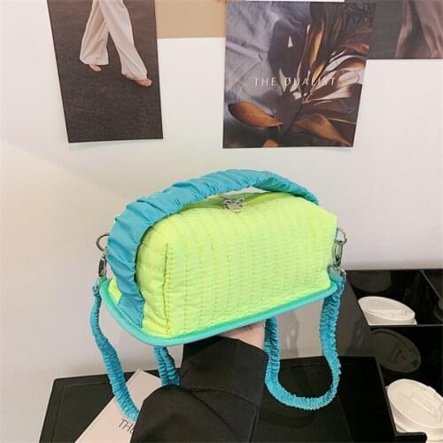 2021 Summer Fashion Womens New Wrinkle Small Handbags Mini Personalized Shoulder Messenger Chest Bag