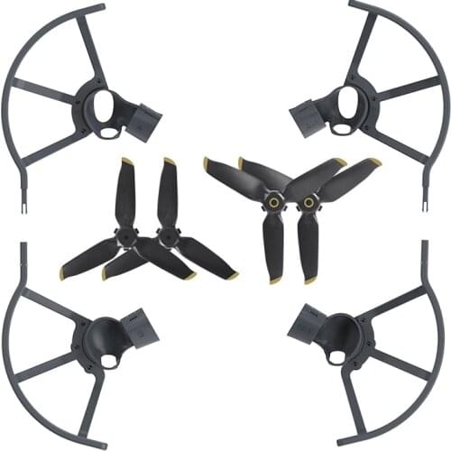 4pcs Propeller Prop Blade + 4 propellers Protection Cover Guard for for dji FPV drone Quadcopter accessories