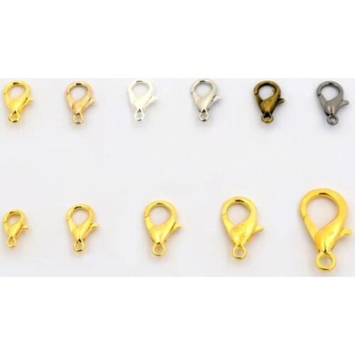 50 Pcs KC Gold Silver Toggle Lobster Clasp Hook Connector For Diy Jewelry Making Finding Bracelet Necklace Earrings Accessories