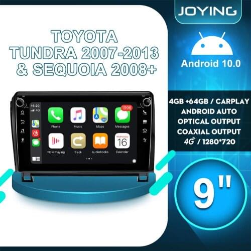 9"Radio 2din android 10 1280*720 Autoradio Bluetooth Multimedia Head Unit For Toyota Sequoia 2008+ Tundra 2007 2013 Carplay 4G