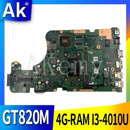 AK X555LD Laptop motherboard for ASUS X555LD X555LP X555LA X555L X555 Test onboard mainboard 4G RAM I3-4010U GT820M