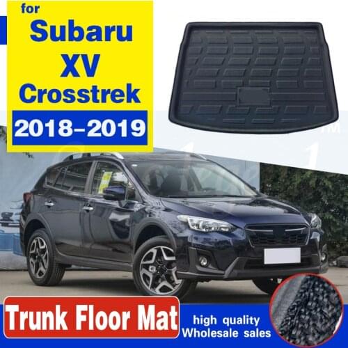 Auto Car Rear Boot Cargo Liner Trunk Floor Carpets Tray Pad Mat Mats For Subaru XV Crosstrek Impreza Hatchback 2018 2019