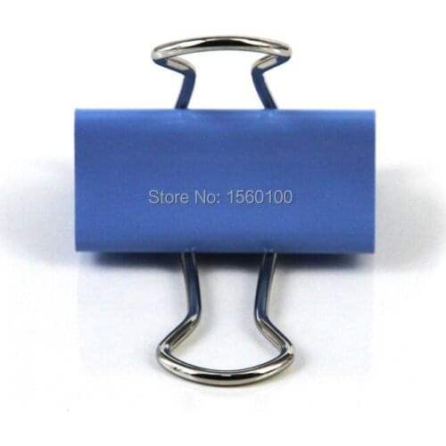 Free Shipping (48pcs/pack)25mm colorful Binder clip stationery metal paper clip office supplies