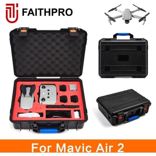 For DJI MAVIC Air 2 Portable Storage Box Waterproof and Fall-resistant EVA Liner Large Storage Box