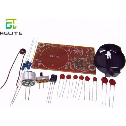 Electronic 2015 new 10pcs/lot Simple FM wireless microphone parts Electronic kit FM microphone monitor DIY