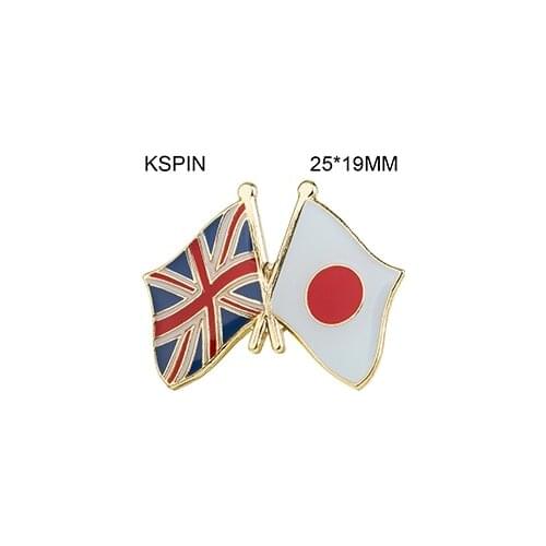 UK Japan Flag Badge Flag Badge Brooch Flag Lapel Pins Flag Lapel Pins Country