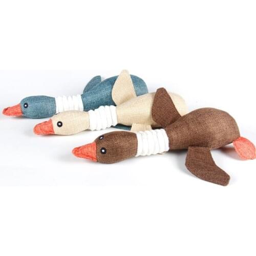 Wild Goose Dog Squeak Toys For Small Large Dogs Tranining Interactive Bite Resistant Toy Pets Puppy Cleaning Teeth Accessories