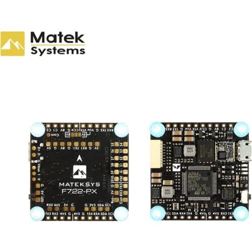 MATEKSYS F722-PX W PDB F722 HD Flight Controller MPU6000 BMP280 Pixel OSD 32M Flash Blackbox for RC Airplane FPV Racing Drone