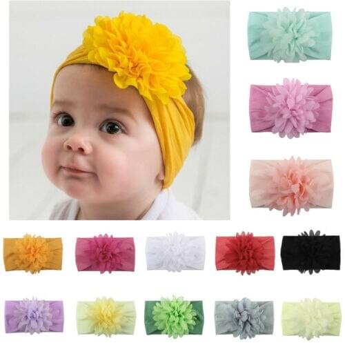 Pudcoco 2019 Cute Newborn Accessories Kids Girl Baby Headband Infant Newborn Flower Bow Hair Band