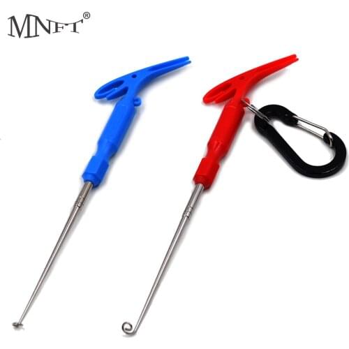 MNFT Hot Sale Fishing Universal Fly Nail Knot Tying Tools Hook Remover Quick Knot Tying Loop Knot Tyer Tool and Carabiner Clip