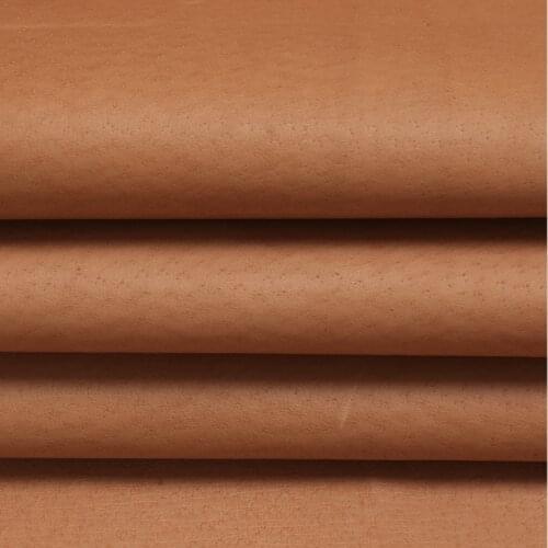 Fashion Clutch Bag Genuine Leather Matte Tan Real Pig Natural Skin DIY Leather for Needlework 1 mm Sewing Fabric