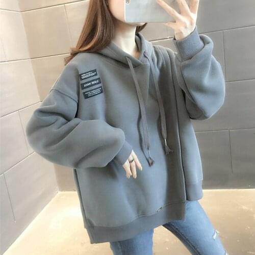Fashion hooded vests womens winter 2020 new lazy loose plus velvet padded foreign style Joker thick coat