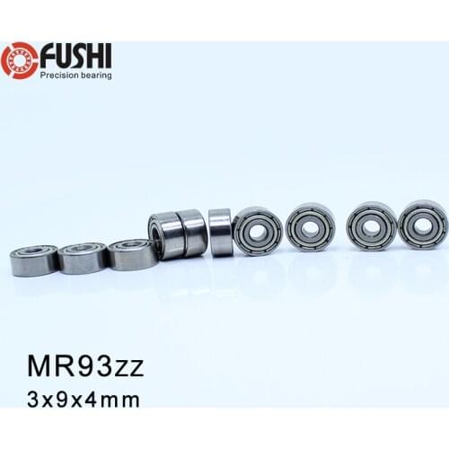 MR93ZZ ABEC-1 (500PCS) 3X9X4mm Miniature Ball Bearings MR93ZZ