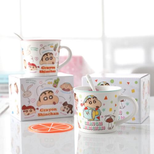 Cartoon Ceramic Mug for Men and Women Korean Version Cute Household Water Cup Breakfast Milk Coffee Cup Children Gift Mugs