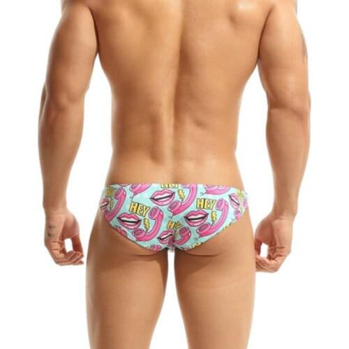 2021 Summer Sexy Gay Swimwear Men Swimming Trunks Breathable Beachwear Surffing Boxer Briefs Swimsuits Bathing Suit Beach Shorts