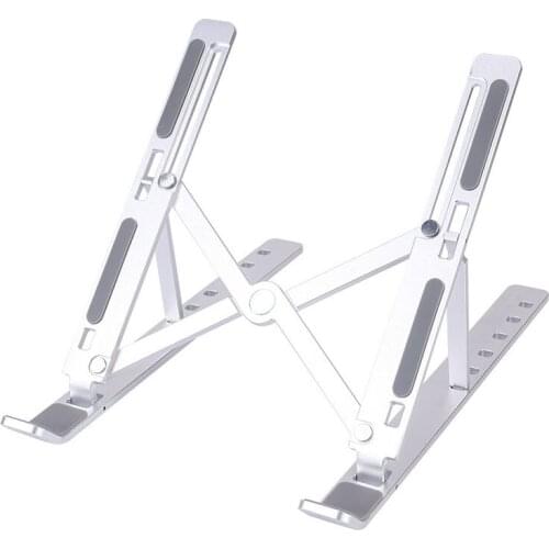 Adjustable Laptop Stand Rack Holder X Style Foldable Aluminum Alloy Office Desktop Notebook Holder Desk For 7-15 Inch Macbook