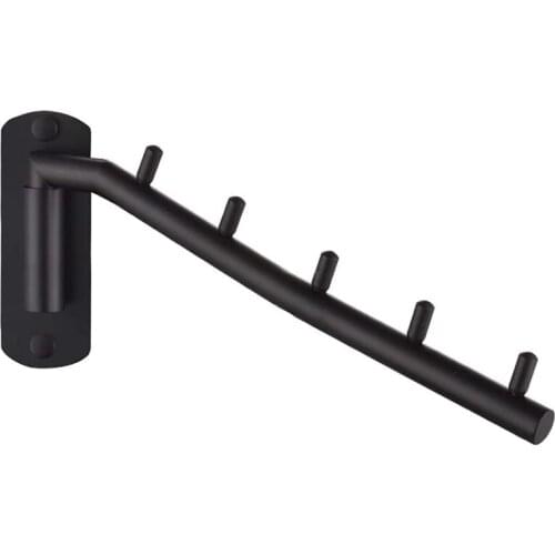 Folding Clothes Hanger Rack,Stainless Steel Swing Arm Hook Holder,Clothing Hanging System Drying Closet Storage Organize