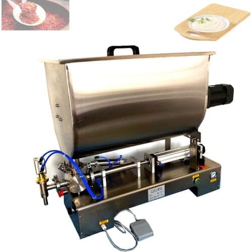 Chili Sauce Filling Machine Paste Peanut Butter Quantitative Filler Machine Pneumatic Slurry Mixing Filling Machine
